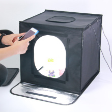 Fotobox portable black cube 40*40cm softbox 5500k light shooting tent 15W folding box-light led mini studio photo soft box